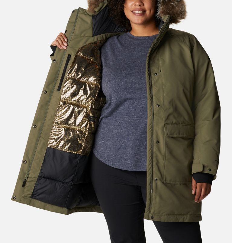 Women's Columbia Little Si Omni-Heat Infinity Insulated Jackets Olive | Plus Size CA-W6A80